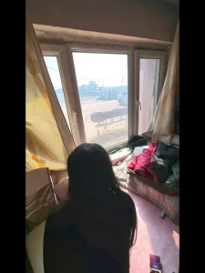 马棚操反差女